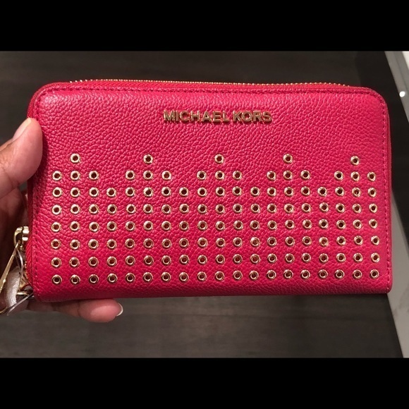 Valentines gift 🎁 Michael kors Hayes ph case multifunction wristlet - Picture 1 of 3